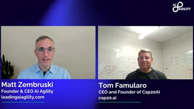 AI Accelerator Podcast cover with Tom Famularo as guest